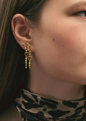 Ina earrings Forgyldt Maanesten